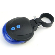 리파니 세이프릭스 자전거 LED 후미등 안전등 라이트 건전지포함, 블루 본품+벨, 1세트