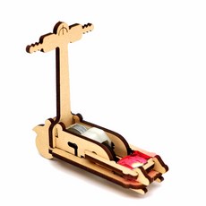 MDF우드조립 DIY 미니킥보드 전동킥보드모형만들기 LED포함, LED미포함
