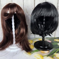 헤어피스 거치대 스탠드 모자 행거 보관 거치대, 화이트, 1개