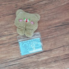 可愛動物造型識別證伸縮扣 護理師護士醫師學生證件夾 雲朵太空人長頸鹿熊獅子款, 1個