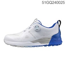 藍鯨高爾夫 Mizuno GTX BOA 防水 高爾夫球鞋（無釘-4E寬楦）#51GQ240025（白藍）, 1個, 26