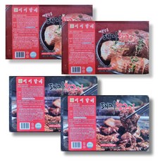 서서갈비 양념 돼지 왕구이 간장맛2+매운맛2, 4개, 600g