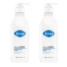 바이오가 모이스쳐 우유단백질 밀크 프로틴 바디로션 500ml 2개 세트