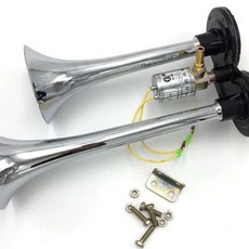 트럭 에어 크락션 차량용 화물차 왼쪽 경적 뱃고동 경음기 스피커 대형, C.12V초고음량에어혼한쌍, A. 싱글 스피커