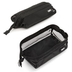 ZIPIT: Lenny 필통 - 메시 블랙 대용량 보관 지퍼 파우치 메이크업 문구 가방 학교 여행 세탁 가능 빠른 건조 어린이-청소년-성인 223098, 멀티컬러