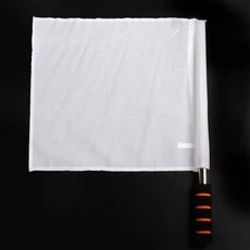 1PC 전문 심판 깃발 - 미끄럼 방지 그립이 있는 보조 축구/럭비/스포츠 경기용, 02 white