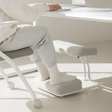 올인홈 발받침대 발판 사무실 컴퓨터 2단 쿠션 발받침 다리받침대 풋레스트, 기본형, 그레이
