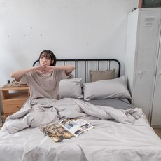 台灣製60支精梳棉被套 單人/雙人薄被套 柔軟透氣, 雙人被套(6x7尺)-芝麻豆腐