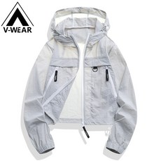 V-WEAR 女款短款輕薄冰感透氣防曬外套