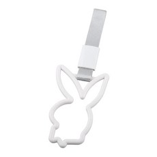 토끼 링 기차 버스 핸들 드리프트 애니메이션 자동차 수정 경고 나일론 스트랩, 1개, 7. Grey White