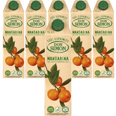 돈시몬 주스 과즙 음료 생과일 100% 착즙 만다린 감귤 주스, 1L, 6개