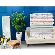 4단접이식매트 지퍼형 싱글 접이식 간이침구, 매트커버 화이트/방석커버 핑크/쿠션커버 차콜, 5cm