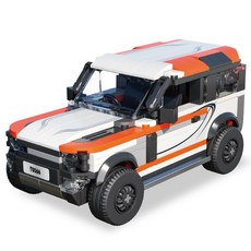 장거리 버스 MOC 조립 블록 자동차 모델 수집용 교육용 장난감, 랜드로버 디펜더 406PCS
