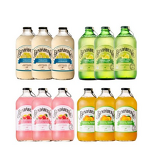분다버그 4종믹스 핑크자몽/망고/레몬에이드/레몬라임, 375ml, 12개