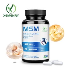 XEMENRY 甲基硫醯基甲烷 MSM 膠囊 1500毫克 120顆, 120組