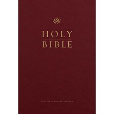 (영문도서)ESV Pew and Worship Bible Large Print (Burgundy) Hardcover, Crossway, English, 9781433563515