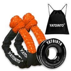 소프트 섀클 및 복구 링 1.3cm X 55.9cm(1/2x2.54cm x 22x2.54cm) 복구 견인 섀클 스내치 링 25.4kg(55파운드) SUV ATV UTV 오프로드, 소프트 섀클 및 복구 링 1.3cm X 55.9cm(1