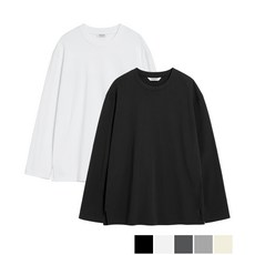 BRENSON (Renew Ver.) 루즈핏 레이어드 긴팔티셔츠 ( 5Color ) BR715 369056