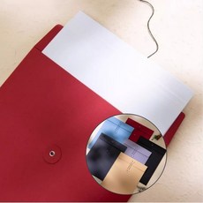 A4 서류봉투 크라프트지 두꺼운 사무용품 문서 보관, 상세페이지 참조, mod 레드