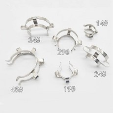 14용 스테인레스 스틸 KECK 19 클립 29 인터페이스 34 접지 플라스크 유리 24 클램프 45 고정