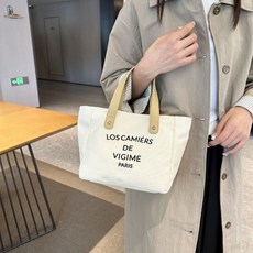 LOS CAMIERS DE VIGIME 帆布托特包，簡約大容量通勤手提包