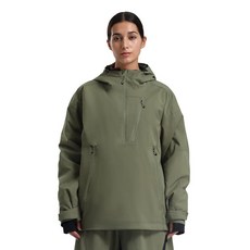 GSOU SNOW 여성용 스노우보드 재킷 배기 스키 방수 스노우 후드 코트 방풍 산악 겨울 야외 스포츠 초록색. L 289570