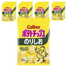 Calbee 卡樂比 Potato Chips 卡樂先生 海苔鹽洋芋片, 16包, 55g
