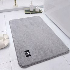 뽀송뽀송 도톰한 욕실 화장실 매트, 라이트 그레이