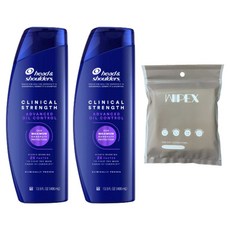 헤드앤숄더 클리니컬 스트렝스 어드밴스드 오일 컨트롤 샴푸 400ml 2개 + wipex 퓨어 소프트 코튼 타올 6매입, 1세트