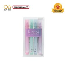 sun-star Kirabi 螢光筆套裝 (4色) - 色彩柔和 重點標記好幫手, 光陰如歌-4入組, 4個裝