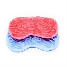 부승 발세척 실리콘 브러쉬 풋파일, 블루