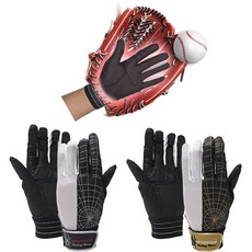 야구 수비수 쿠션 장갑 스파이더그립 수비수장갑 (1+1) 2장세트, 실버+골드, 1개