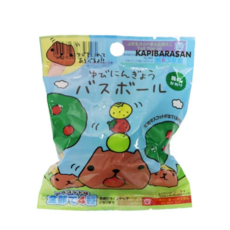 일본 카피바라 입욕제 바스볼 베스밤, 1개, 65g