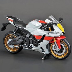 11438692 다이캐스트 수집품 모델 모형 에 적합한 야마하 YZF‑R1M 60주년 기념 오토바이 시뮬레이션 합금 자동차 1 12 With foam box