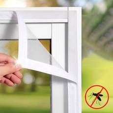 하루꿈 벨크로 방충망 DIY 미세 먼지 창문 베란다 현관 모기장, 1개