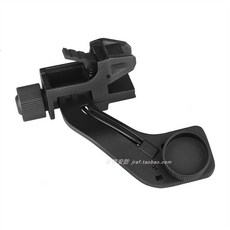 PVS-14 야간 투시경 마운트 J-암 브래킷 전술 장비, 3 새롭게 업그레이드된 와이어 컨트롤 버전 (알루미늄