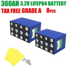 3.2V 320Ah 340Ah 360Ah 리튬인산철LiFePO4 배터리 12V V 36V 48V 여행용 태양광 RV 캠핑카용 A급 셀 면세, [10] 3.2V 360Ah 8pcs