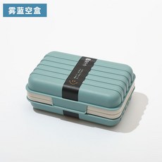 高檔簡約針線盒家用結實針線縫補縫線工具旅行便攜式學生宿舍針線, 1個, 【霧霾藍】收納空盒-不含針線