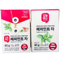 오늘좋은 페퍼민트 차, 2개, 20개입, 2g