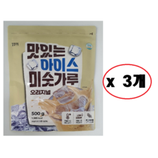 일일곡식 맛있는 아이스 미숫가루 오리지널, 3개, 500g