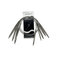 스테인레스 스틸 원형 뜨개질 바늘 크로셰 핀 공예 도구 1.5-10mm 후크 세트 DIY 직조, 01 43CM