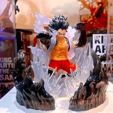 海賊王魯夫公仔 四檔蛇人形態 藝術王者系列, 1個, 無燈版(蛇人魯夫版本2),含公仔(附正版原盒)