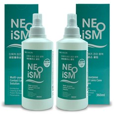 네오플러스 네오이즘 렌즈세척액 360ml, 2개