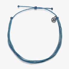 Pura Vida 美國手工 基本繽紛款可調式衝浪腳鍊 (多色可選), 高山深藍, 高山深藍