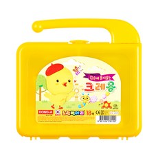 노랑병아리 크레용, 18색, 10개
