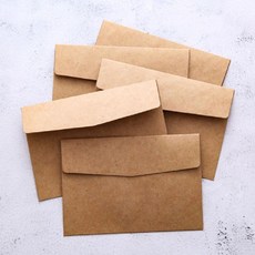 클래식 편지봉투 엽서 초대장 봉투 크라프트