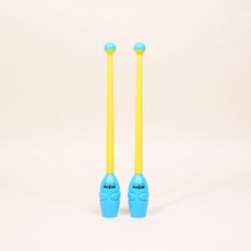 니스포 리듬체조 곤봉 멀티컬러 Jr 블루옐로우 36cm