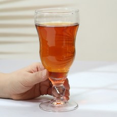 비엘라 라운드 웨이브 글라스, 2개, 투명