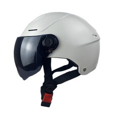 초대형 반모 헬멧 전동킥보드 안전모 빅사이즈 여름용 통풍 경량 헬멧, 1개, 그레이-자외선차단짧은안경80대두