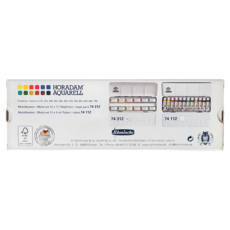 Schmincke 史明克貓頭鷹頂級塊狀水彩12色鐵盒裝 德國製 色彩鮮豔持久 適合藝術家與繪畫愛好者, 詳見包裝